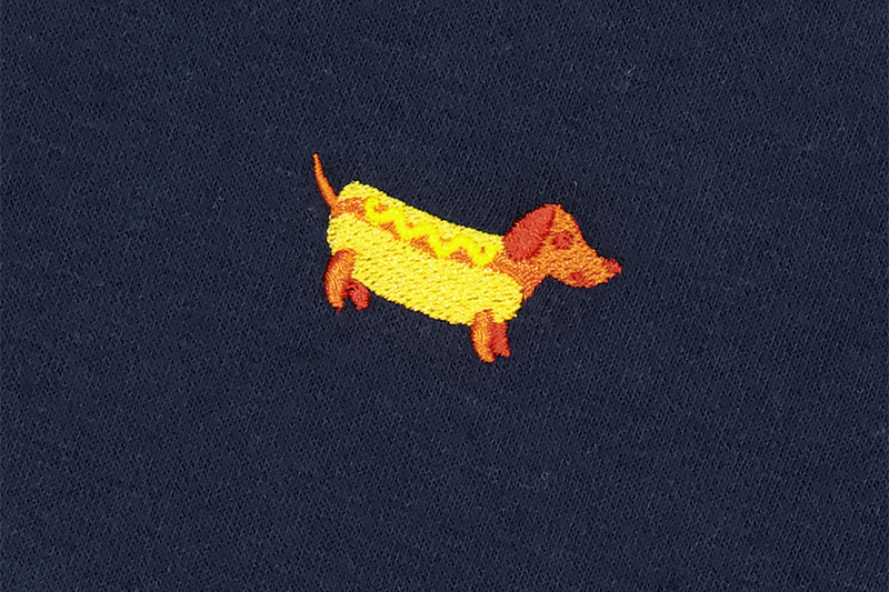 Sausage Dog Hoodie Navy