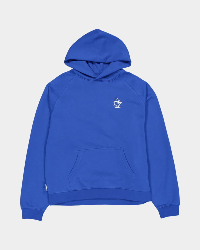 Bun's out Oversize Hoodie Blue