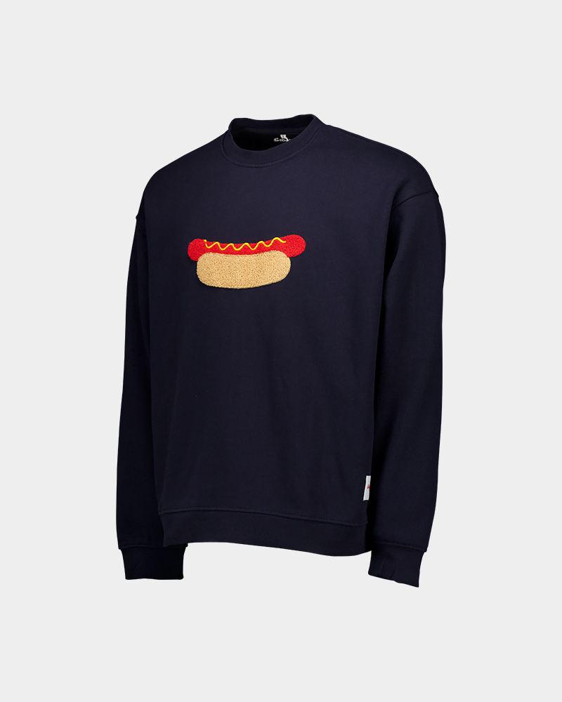 Hot Dog Sweatshirt Navy