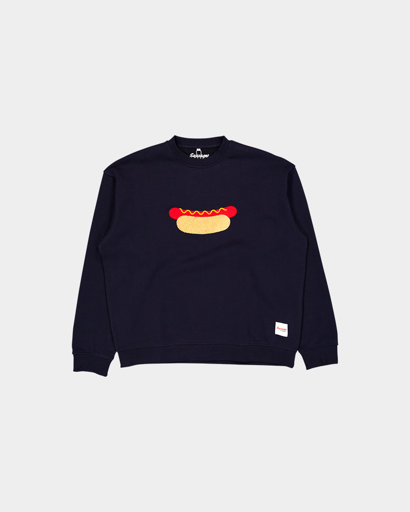 Hot Dog Sweatshirt Navy