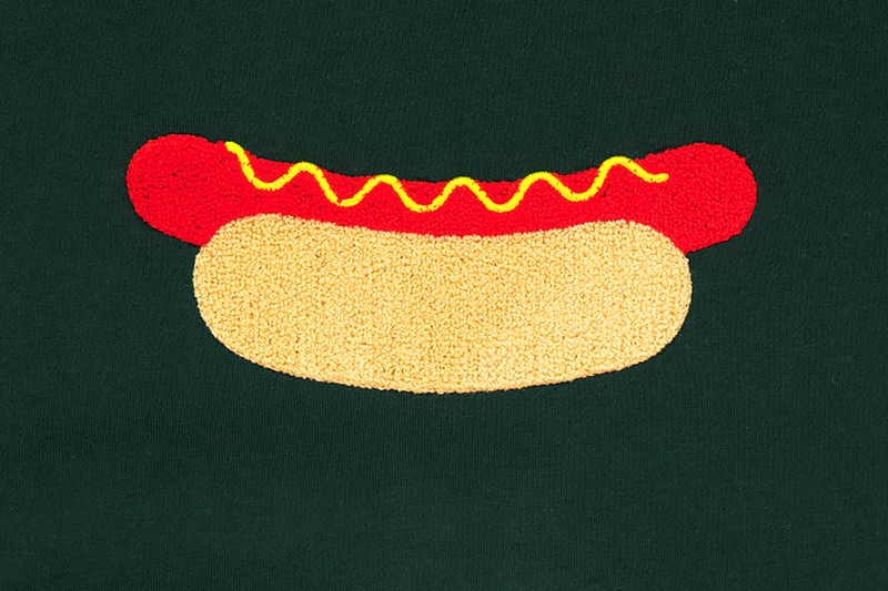 Hot Dog Sweatshirt Deep Forest