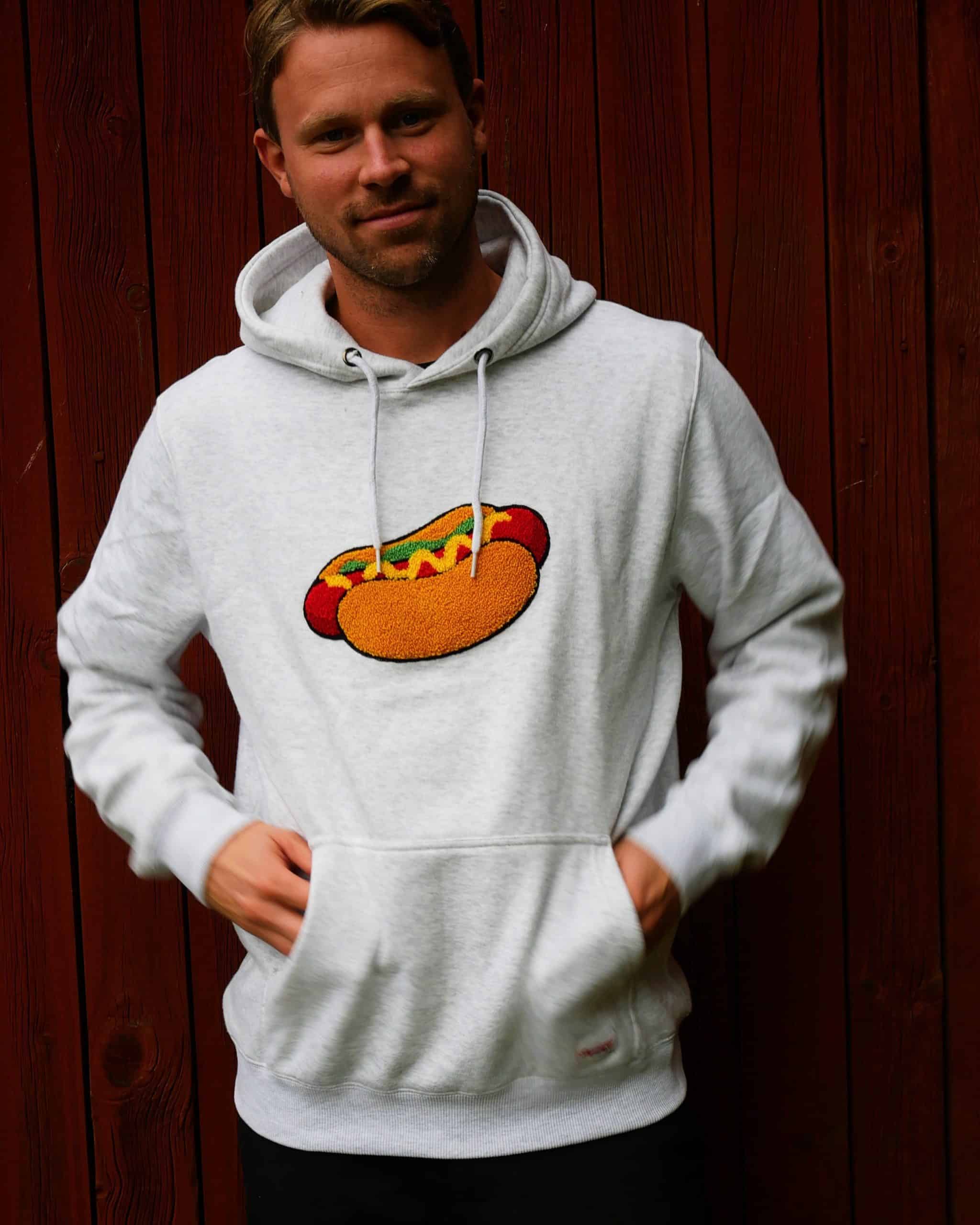 Boston Dog Hoodie Grey