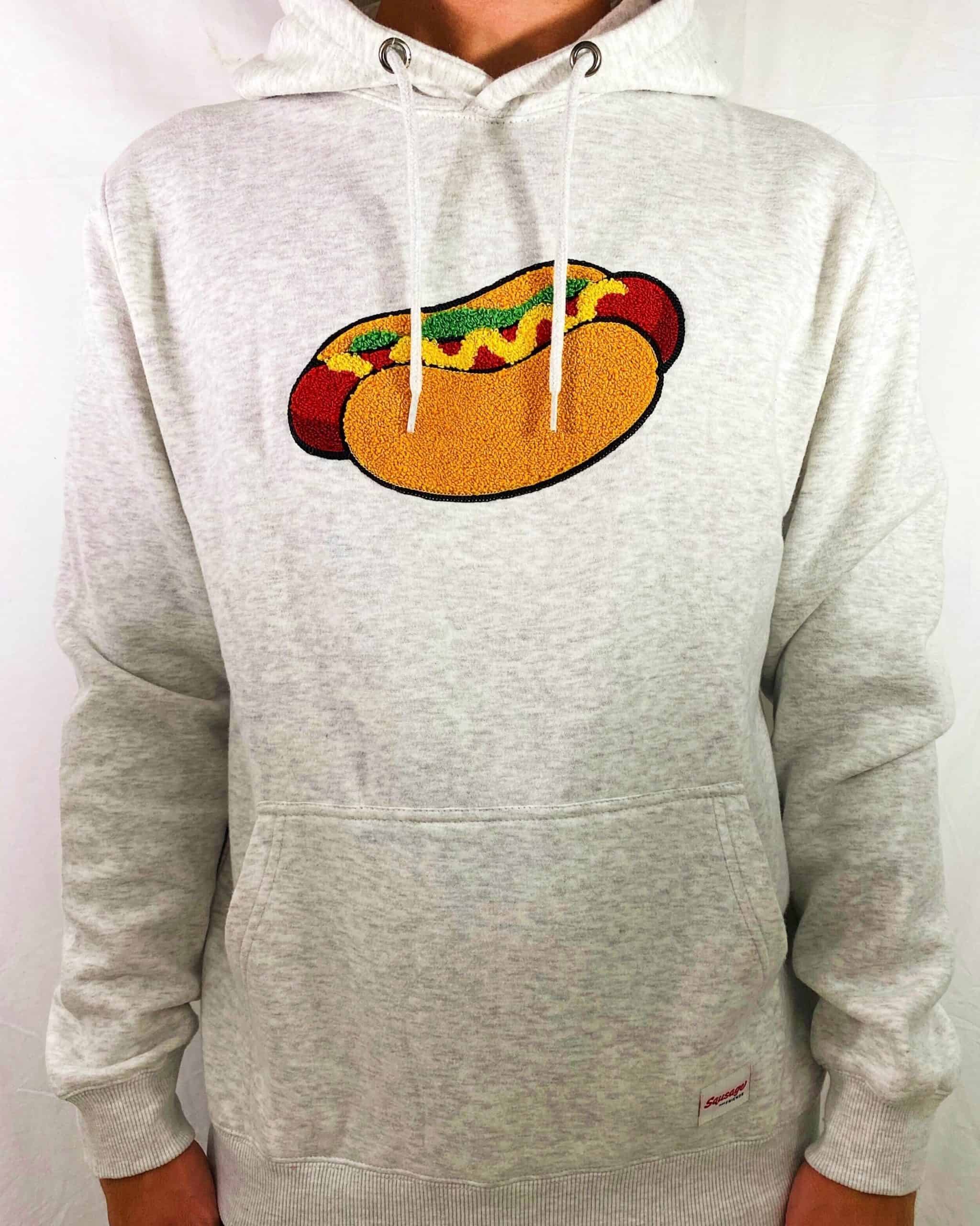 Boston Dog Hoodie Grey