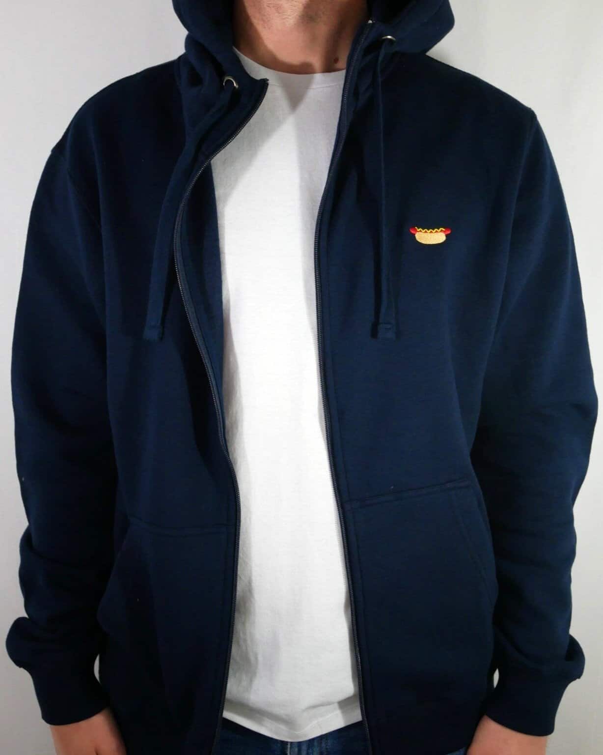 Tiny Dog Zip Hood Navy